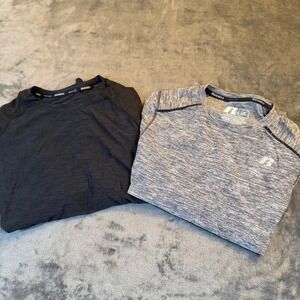 Russell Athletic Long Sleeve Shirt Heather Activewear Set of 2 Youth Large 10/12